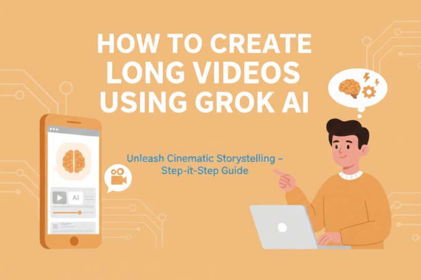 Long video creation using Grok Ai tool