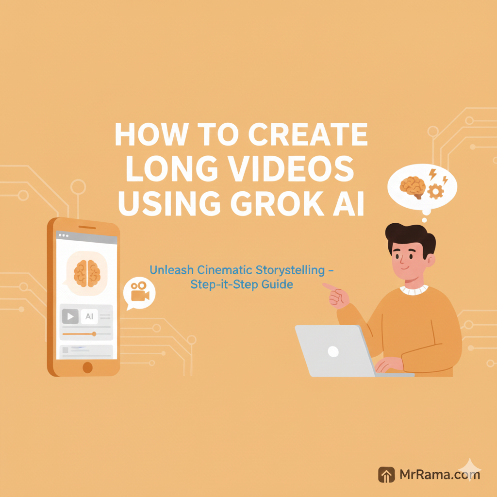Long video creation using Grok Ai tool